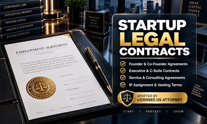 draft a startup management employment contract
