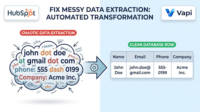 fix ai voice agent data extraction database webhooks CRM