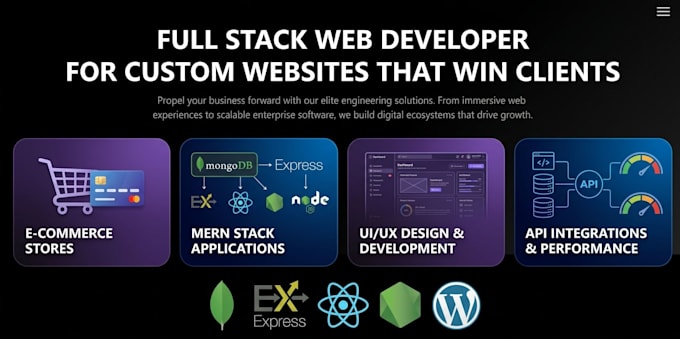 be your expert full stack web developer for custom websites