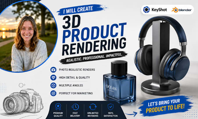 product rendering, 3d render, cgi product visualization, keyshot, product mockup