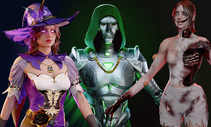 create game ready 3d characters