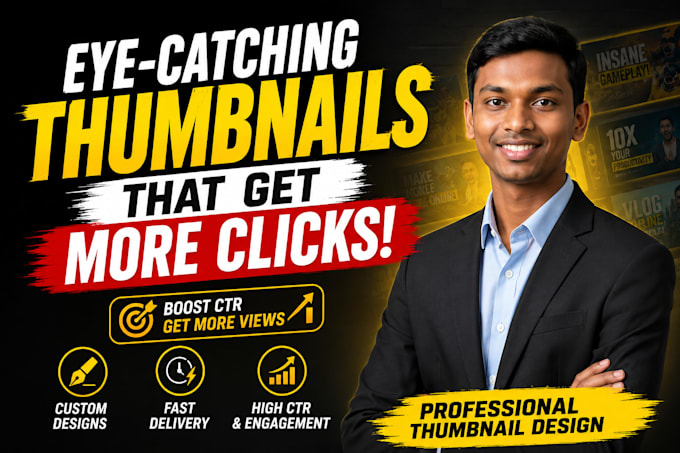 design eye catching youtube thumbnails for higher CTR
