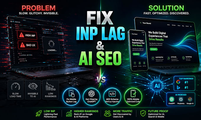 fix inp lag and optimize code for ai search visibility