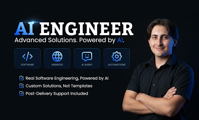 be ai engineer for websites, software, agents, automations, saas, and more