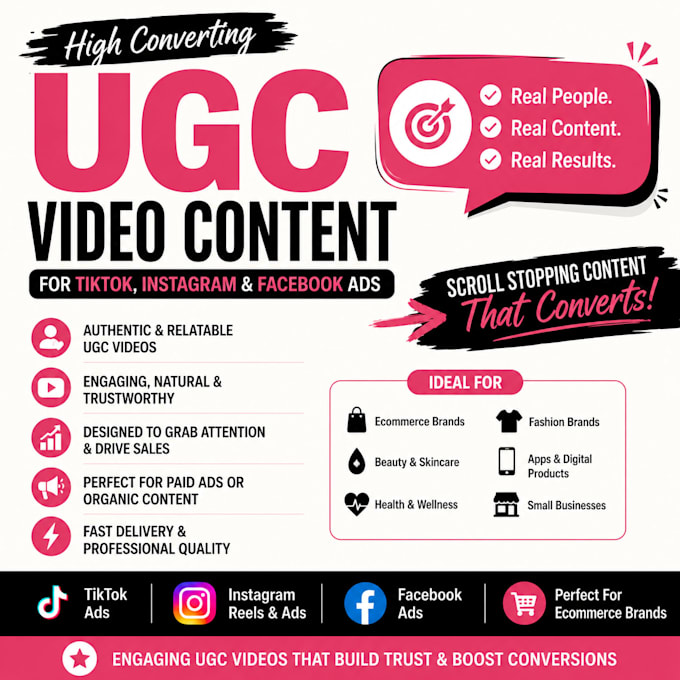 create user generated content for ads on tt, ig, fb