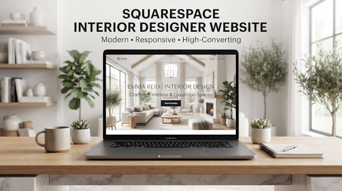 design a squarespace interior designer portfolio website