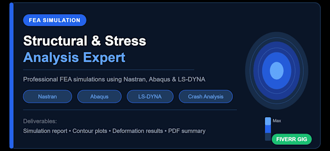 perform fea structural and stress analysis using