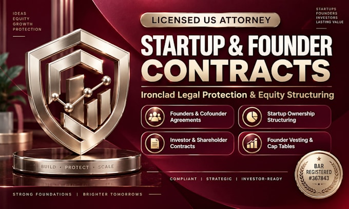 draft a startup founders agreement and cofounder contract