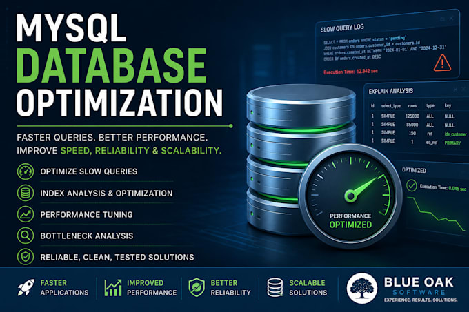 optimize slow mysql databases and sql queries