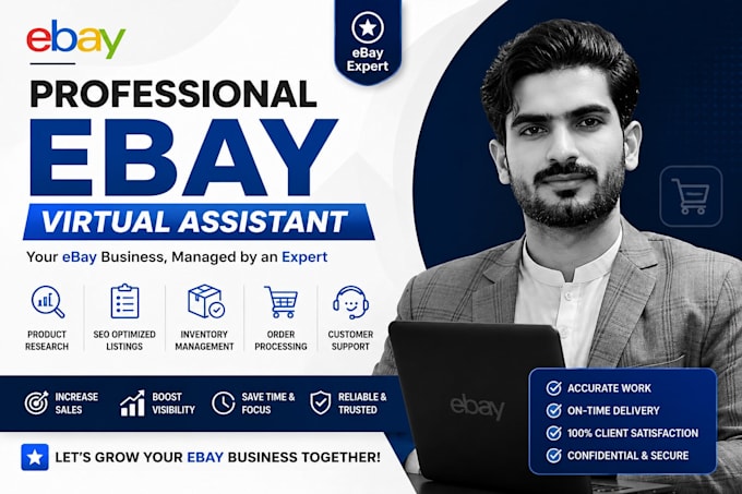 manage your ebay store as an expert ebay virtual assistant