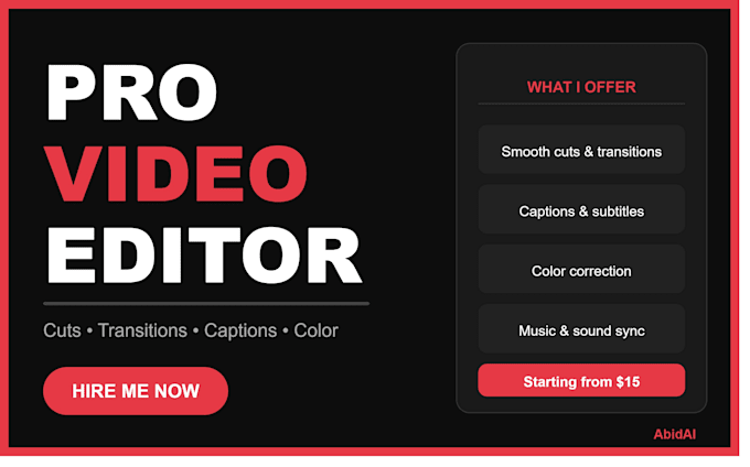do professional short video editing with transitions and captions