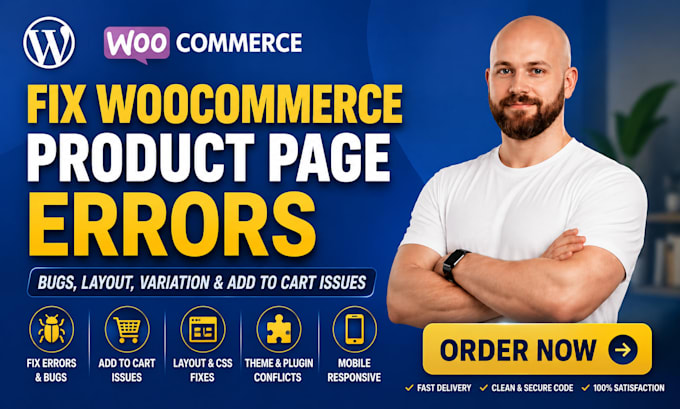 fix wordpress woocommerce product page errors, broken layout, add to cart errors