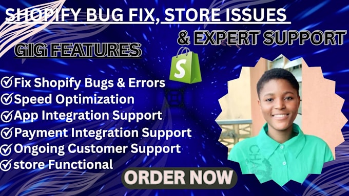design, customize, develop, fix and optimize your shopify store professionally