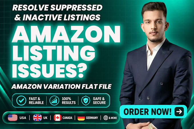 fix amazon listing variation, parent child listing issues, account health issues