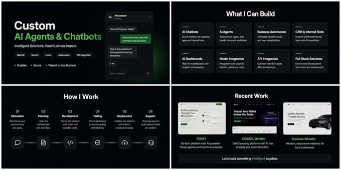 build custom ai agents, chatbots and ai automation