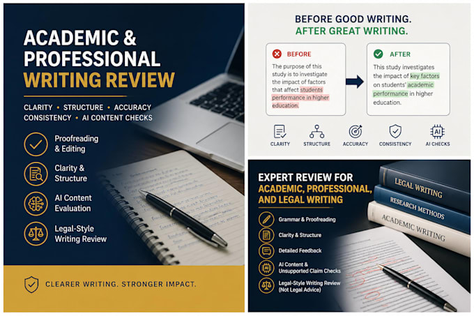 proofread and improve your academic or professional writing