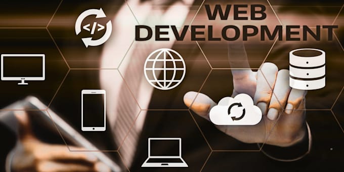 do custom website development as front end, backend full stack web developer