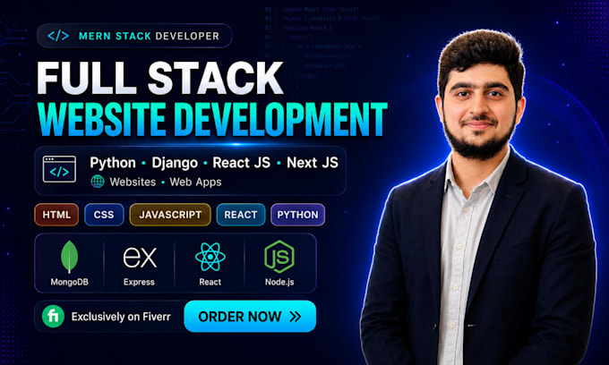 do react js, next js, python, django websites, web apps as mern stack developer