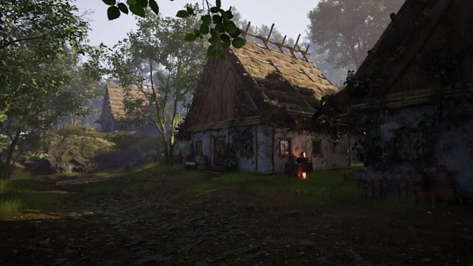 create 3d unreal engine environment, terrain levels for games