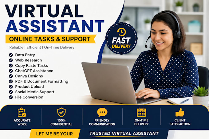 be your virtual assistant for chatgpt, canva, research and admin tasks