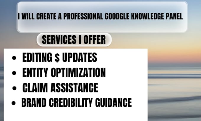 create a professional google knowledge panel