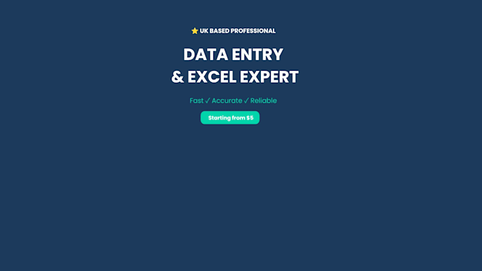 do accurate data entry and excel spreadsheet tasks