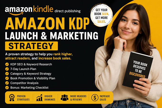 create an amazon KDP launch and book marketing strategy