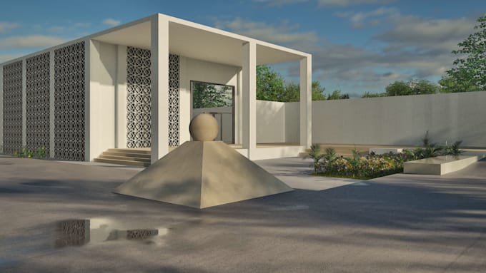 do 3d modeling and exterior rendering