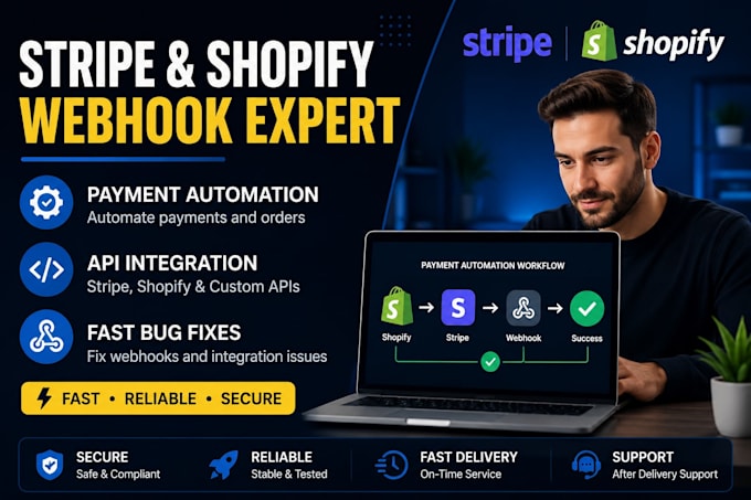 fix stripe webhook shopify API integration and payment automation
