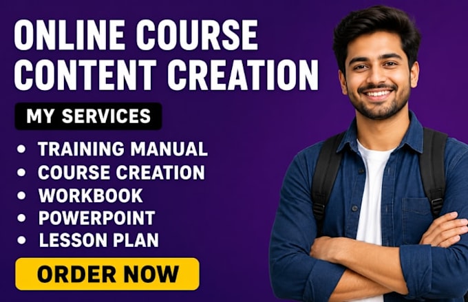 do online course creation curriculum formatting lesson plan workbook PPT maker