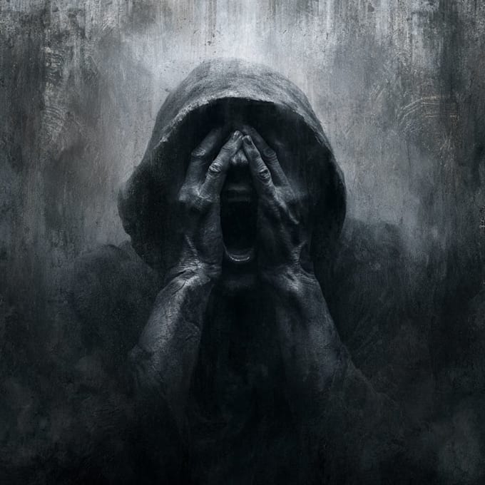 create an horror dark art illustration