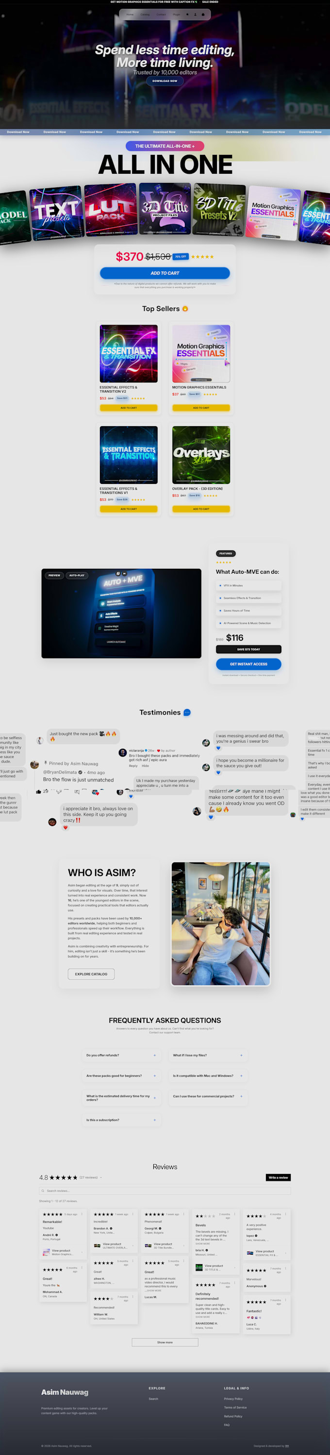 build a modern website, portfolio, or landing page
