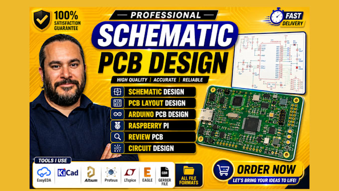 do pcb design, schematic design, pcb layout, esp32 pcb, stm32 pcb, arduino pcb