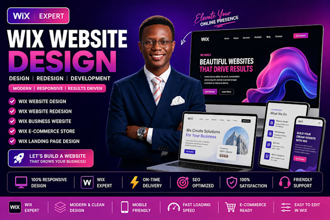 do wix website design wix website redesign wix business website wix development