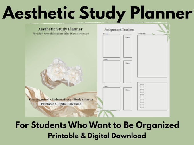 design a custom digital planner or organizer for you