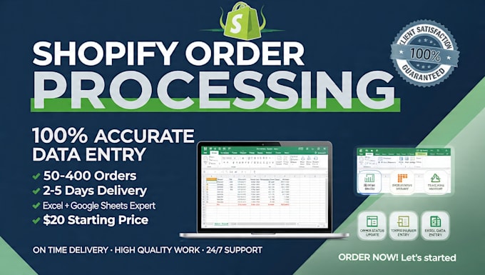 do shopify order processing and data entry fast