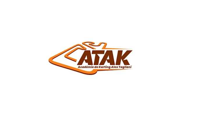 design karting race track logo