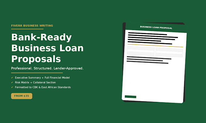 write a business loan proposal for your sme
