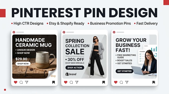 design pinterest pins for etsy and shopify