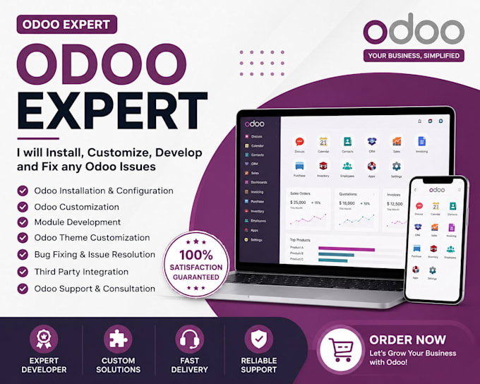 develop, customize, and integrate odoo erp for your business