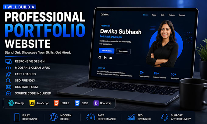 build a professional portfolio website