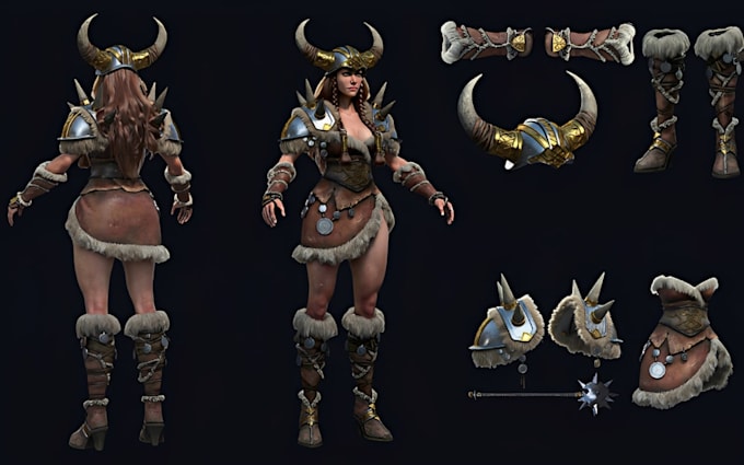 create stylized 3d brand mascots low poly game characters, game ready 3d assets