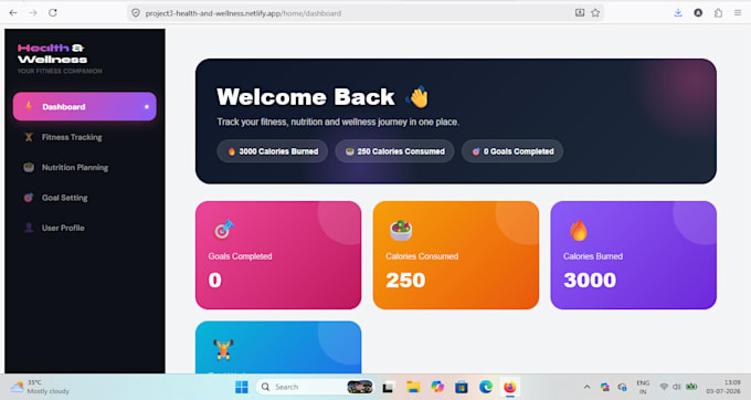 develop a full stack website