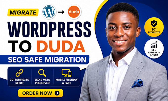 migrate wordpress website to duda with 301 redirects and seo rankings intact