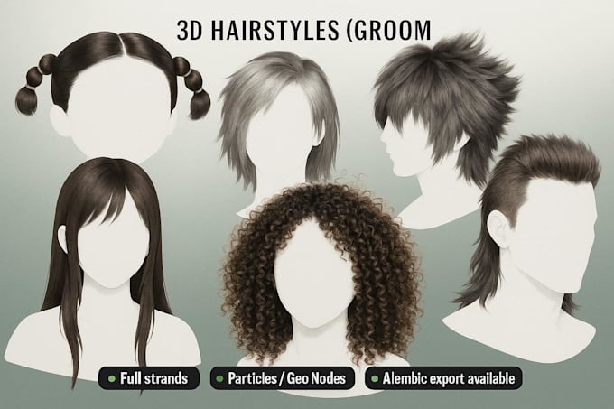 create 3d and real time hair