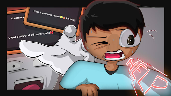 do youtube thumbnail 2d cartoon