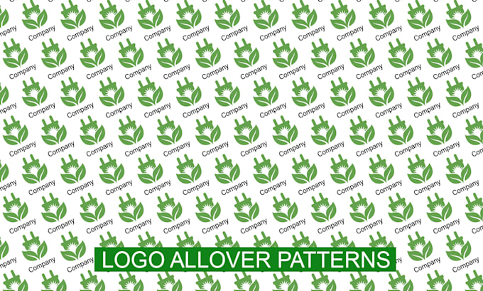 design seamless all over logo patterns for your brand