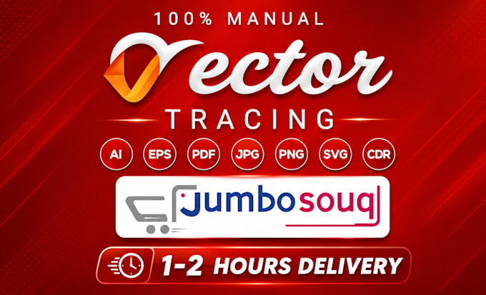 do manually redraw and vectorize your logo or image tracing
