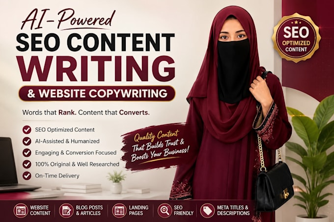write SEO ai content and website copy