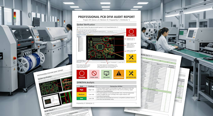 do a professional pcb dfm review and gerber analysis for manufacturing